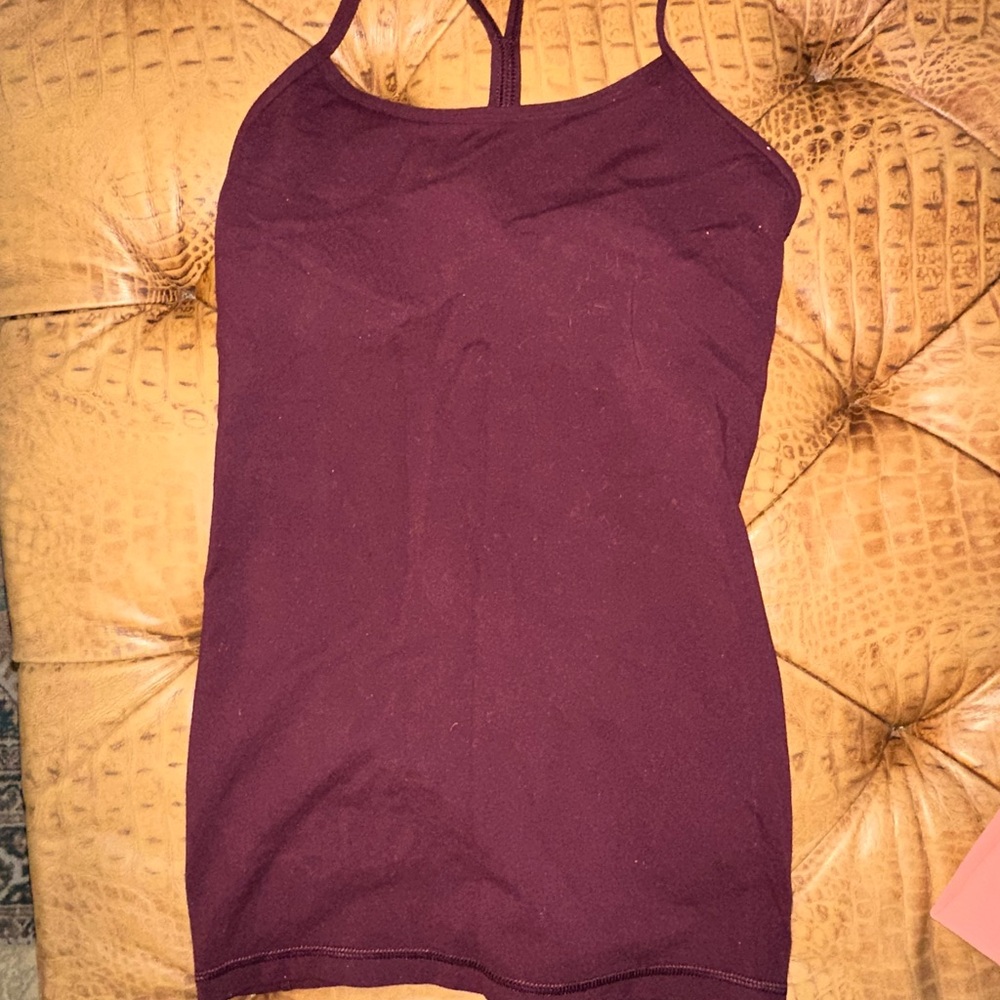 Lululemon Maroon Waist Length Tank top
